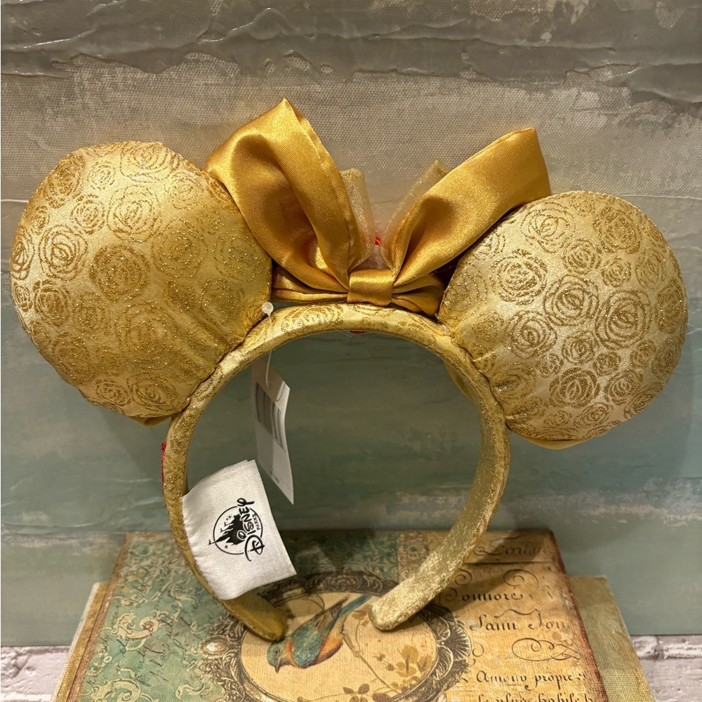 NWT Beauty and the Beast Belle Inspired Mickey/Minnie Ears - Picture 2 of 2